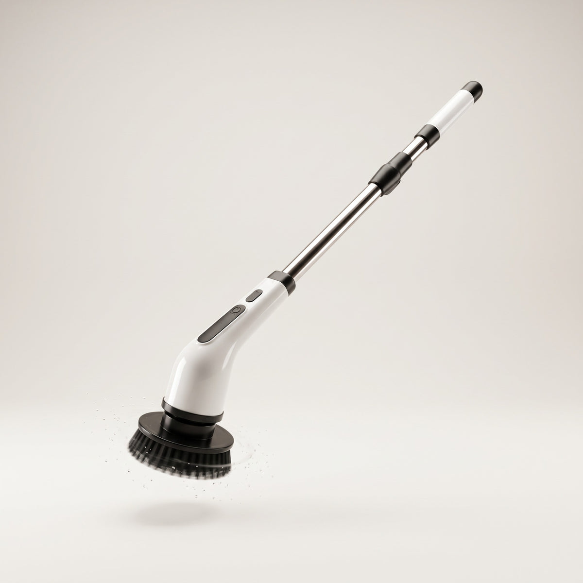 Célune 9-in-1 electric spin scrubber cleaning a pet mess on a hard floor